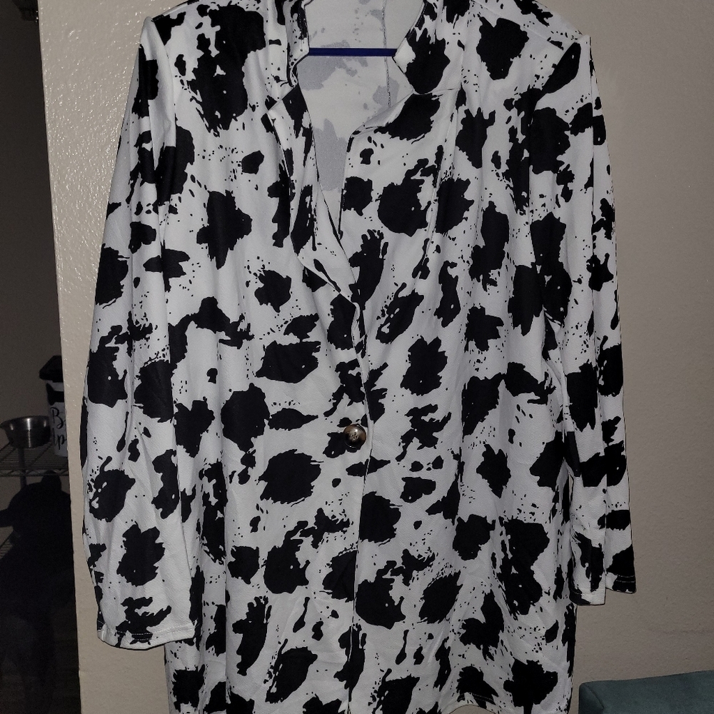 Blazer cow print